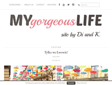 Tablet Screenshot of mygorgeouslife.com